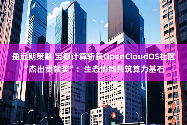 盈远期策略 宝德计算斩获OpenCloudOS社区“杰出贡献奖”：生态协同共筑算力基石